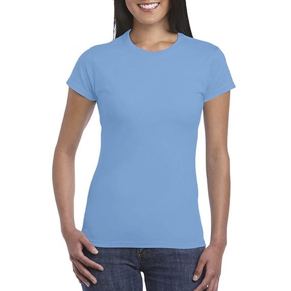 TANGNADE Women's Basic Solid Color Cotton Crew Neck Slim Fit Tunic Short Sleeve T Shirt, A Simple Cotton Soft T-Shirt for Outdoor Blue2 XXL