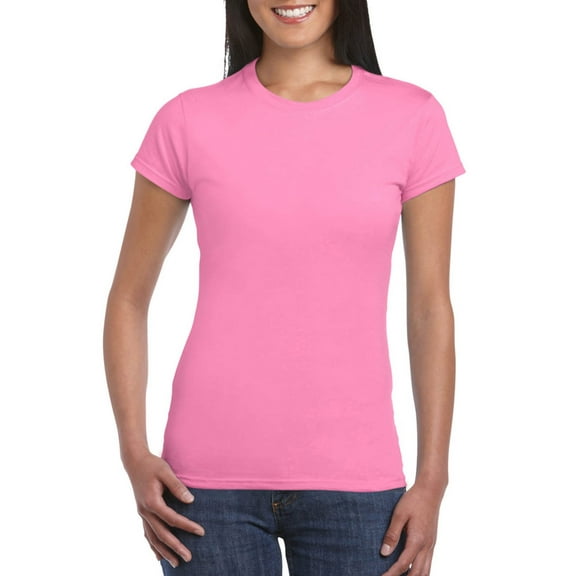 TANGNADE Women's Basic Solid Color Cotton Crew Neck Slim Fit Tunic Short Sleeve T Shirt, A Simple Cotton Soft T-Shirt for Outdoor Pink2 S