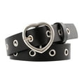 thumbnail image 1 of TANGNADE Womens Belts For Dresses Women Ladies Vintage Heart Buckle Leisure Leather Belt Trouser Accessories Belt Black, 1 of 1
