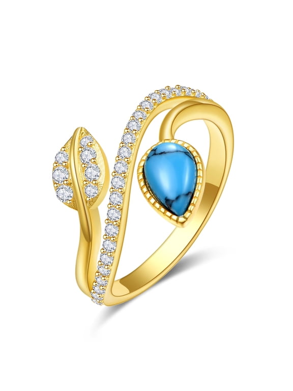 14K Gold Plated Olive Leaf Ring 925 Sterling Silver Leaves Stack Rings for Women Minimalist Branch Nature Fall Ringe Size 8
