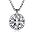 thumbnail image 1 of TANGPOET 925 Sterling Silver Compass Necklace for Men, 1 of 4