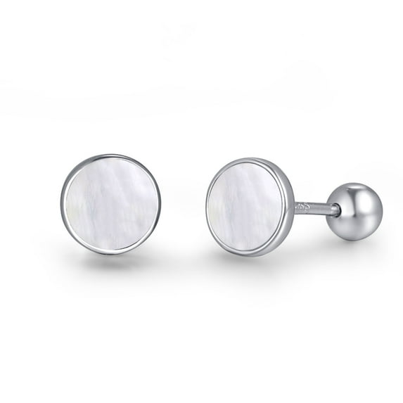 TANGPOET 925 Sterling Silver Screw Back Earrings Hypoallergenic Earring for Women Ear Jewelry Birthday Gifts
