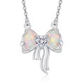 thumbnail image 1 of TANGPOET Butterfly Bowknot Necklace for Women 925 Sterling Silver, 1 of 5