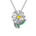 thumbnail image 1 of TANGPOET Daisy Necklace 925 Sterling Silver Jewelry Gift for Women, 1 of 3