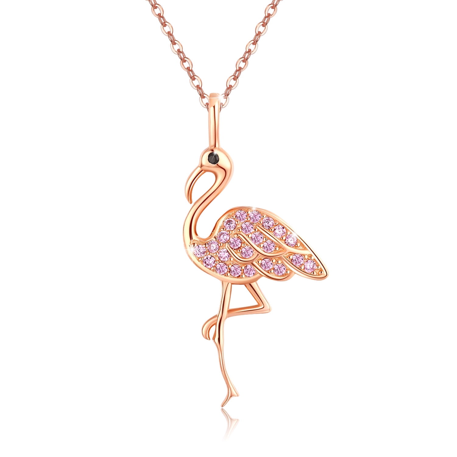 TANGPOET Flamingo Necklace for Women 925 Sterling Martinique | Ubuy