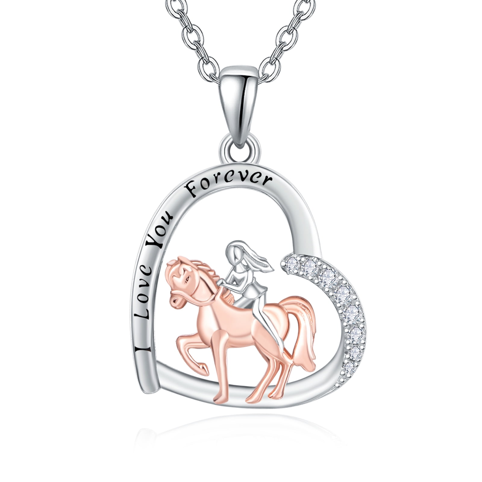Horse Necklace | Prancing | Sterling Silver | Kabana