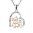 thumbnail image 1 of TANGPOET Horse Necklace for Women 925 Sterling Silver Horse Necklaces Birthday Christmas Horse Jewelry Gifts for Horse Lover, 1 of 8