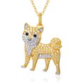 thumbnail image 1 of TANGPOET Shiba Inu Pendant Necklace Gifts for Women 925 Sterling Silver Shiba Inu Jewelry for Dog Mom Lovers Owners for Birthday Christmas Valentines Mothers Day Graduation, 1 of 4