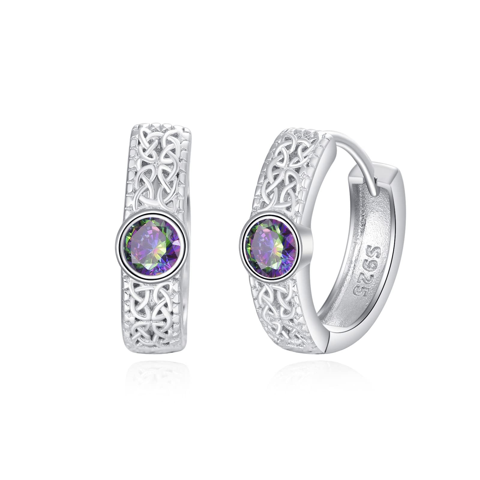 TANGPOET Small Hoop Earrings for Men Huggie Hoop Piercing Earrings for Men