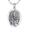 thumbnail image 1 of TANGPOET St Anthony Medal Pendant Necklace Protection Necklace, 1 of 5