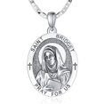 thumbnail image 1 of TANGPOET St Bridget Medal Pendant Necklace Protection Necklace, 1 of 5