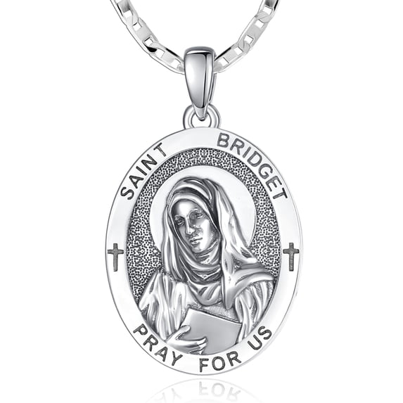 TANGPOET St Bridget Medal Pendant Necklace Protection Necklace