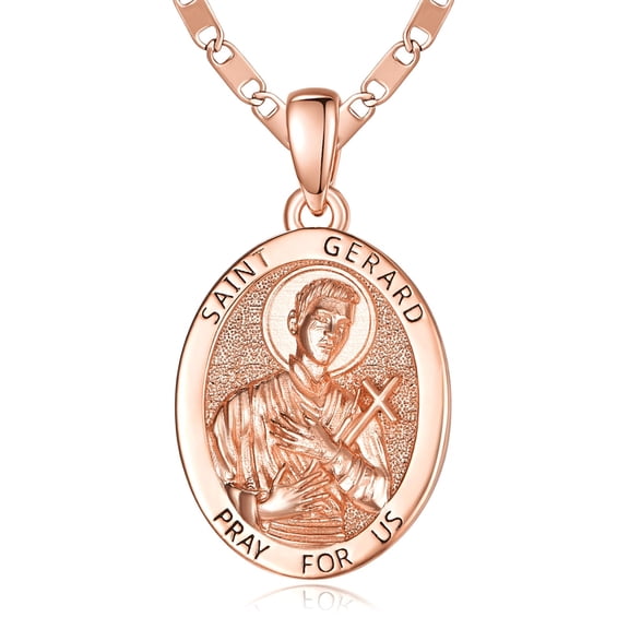 TANGPOET St Gerard Medal Pendant Necklace Protection Necklace