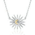 thumbnail image 1 of TANGPOET Sun And Moon Necklace Female Sterling Silver Retro Vintage Pendant, 1 of 6