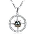 thumbnail image 1 of TANGPOET Tahitian Grade Black Pearl Star Valentines Necklace For Women,925 Silver Saltwater Pearl Jewelry,Anniversary Birthday Gifts for Her Wife Mom Daughter Friend Grandma, 1 of 5
