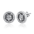 thumbnail image 1 of TANGPOET Wolf Earrings Animal Stud Earrings Viking Earring Men, 1 of 4