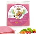 thumbnail image 1 of Tanisa Beetroot Rice Paper Wrappers for Spring Rolls, Square, Natural Pink, Gluten-Free, 8.7 Inch, 7 oz, 1 of 10