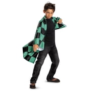 Demon Slayer Tanjiro Halloween Costume for Children, Boys Size L 10/12, by Disguise