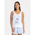thumbnail image 1 of Disney Stitch Women's and Women's Plus Tank Top and Shorts Pajama Set, 2-Piece, Sizes XS-3X, 1 of 5