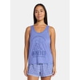 thumbnail image 1 of Disney Winnie the Pooh Women's and Women's Plus Tank Top and Shorts Pajama Set, 2-Piece, Sizes XS-3X, 1 of 5