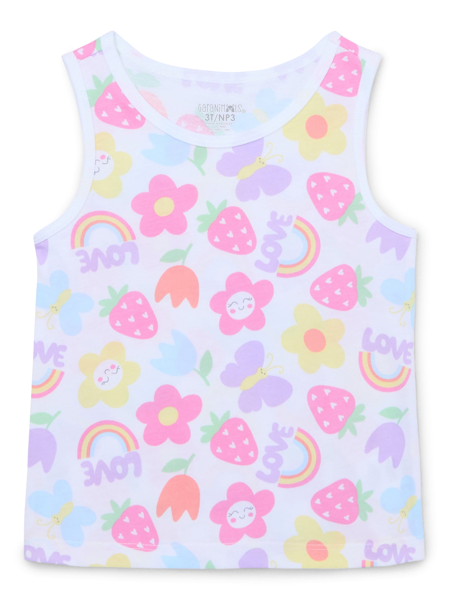 Garanimals Toddler Girl Printed Jersey Tank, Sizes 18M-5T