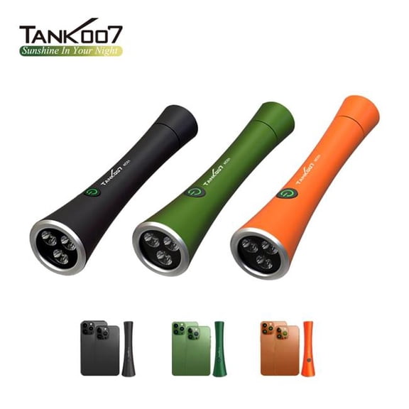 TANK007 KC61 Multifunctional Super Bright Powerful 1100 Lumen Type-C USB Rechargeable Flashlight