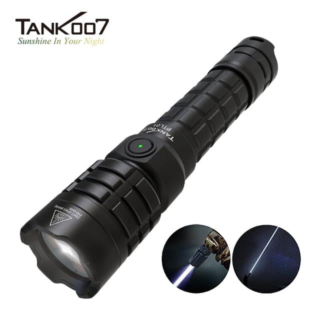 TANK007 PTL01 Professional White Laser Tactical Long-Distance 1400M 500 Lumen Strong Light Flashlight