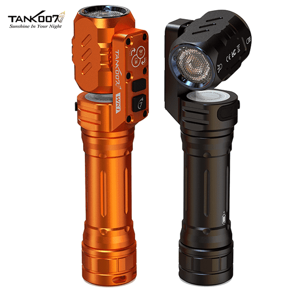 TANK007 WK1 180° Adjustable Repair Flashlight, Strong Magnetic Tail, Detachable Rechargeable Design, Dustproof & Waterproof