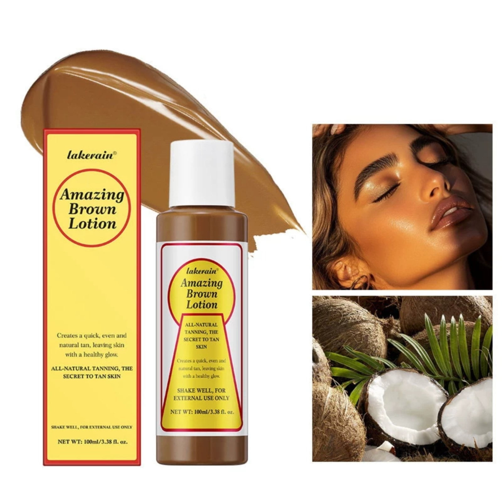 TANMAO  Tanning Lotion, Tan Extender After Sun Moisturizer with Macadamia Oil & Aloe, 3.38 fl oz,White