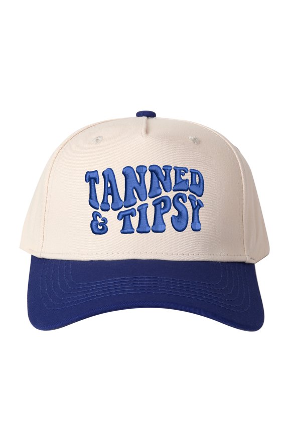 TANNED IPSY Letter Embroidered Color Block Trucker Hat Unisex Adjustable Cotton Breathable Fashion Cap for Travel Daily Wear