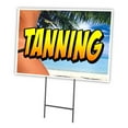 thumbnail image 1 of TANNING 18"x24" Yard Sign & Stake | Advertise Your Business | Stake Included Image On Front Only | Made in The USA, 1 of 3