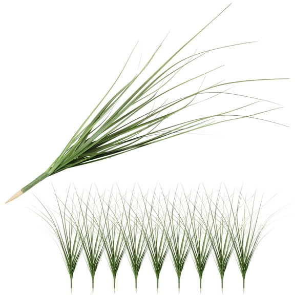 TANOM Fake Grass Decor Simulation Plant Wheatgrass 10 Pcs Artificial Plants Faux Onion Greenery Stems Silk Cloth Simulated Reed