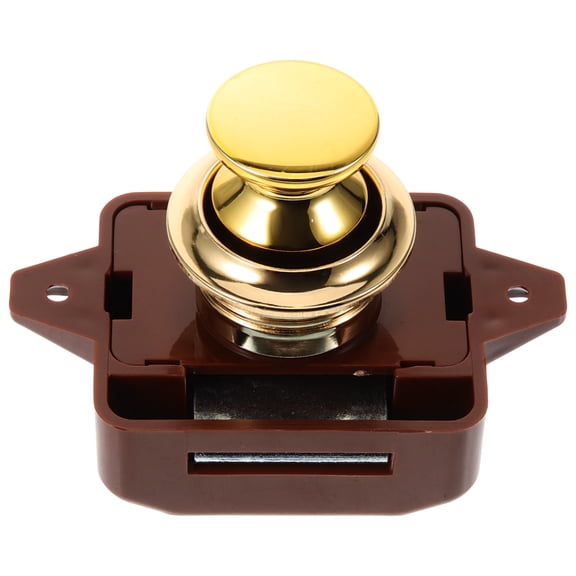 TANOM Rv Lock Cabinet Latches Push Button for Cabinets Drawer Wall Locks Drawers Zinc Alloy Abs
