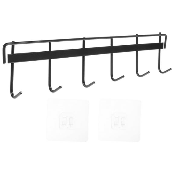 TANOM Wall Mounted Utensil Rack Hanging Kitchen Rail with Hooks Bathroom Hanger Organizer