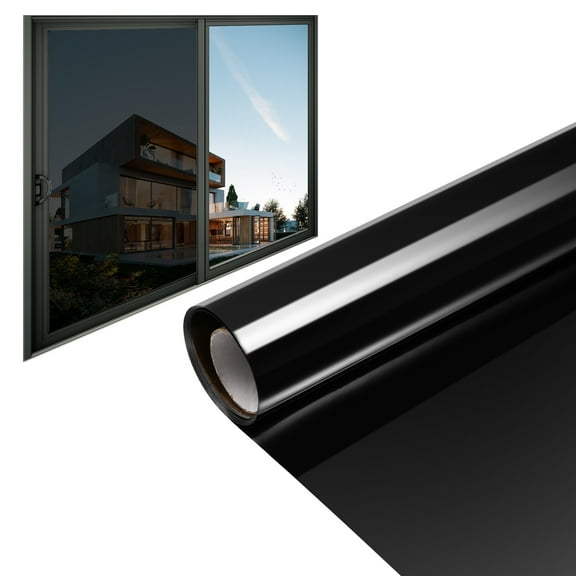 TANOM Window Heat Blocker One Way Film Privacy Glass Insulation and Blackout Sticker Windows Reflective Pvc