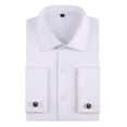 thumbnail image 1 of TANSILING Men's French Cuff Dress Shirt with Free Cufflinks, Formal Long Sleeve Tuxedo Shirt, 1 of 7