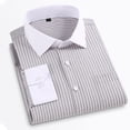 thumbnail image 1 of TANSILING Men's Long Sleeve Casual Striped Button Down Shirt, 1 of 6
