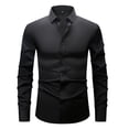 thumbnail image 1 of TANSILING Men's White Dress Shirt Slim Fit Button Down Long Sleeve Casual Business Shirt, 1 of 6