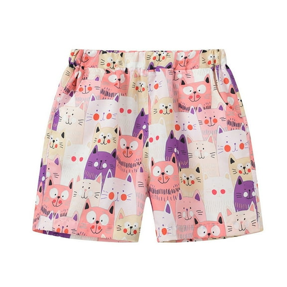 TANYSU Child Shorts Boys Girls Casual Style Floral Printing Summer Hawaii Holiday Beach Cartoon Shorts Comfort Soft Baby Wear