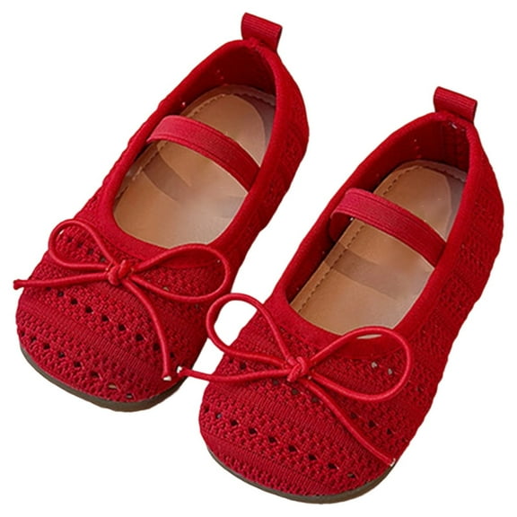 TANYSU Girls Sandals For Toddler Kids Breathable Bow Solid Color Summer Shoes Casual Everyday Wear Comfortable Lightweight Baby Girl Closed Toe Sandals Child First Walker