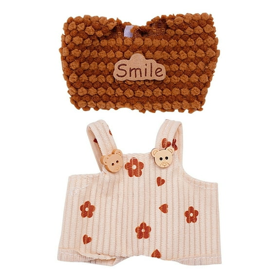 TANYSU Kawaii Doll Clothing Fashion Doll Clothes Outfit Set Soft Fabric Accessories For Dolls Indoor Outdoor Play Pretend Dress Up