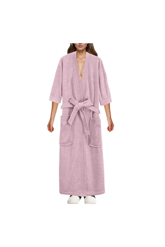 Solid Color Women Absorbent Quick Drying Short Sleeved Robe Bathrobe Soft Cozy Quick Dry Lightweight Kimono XXL
