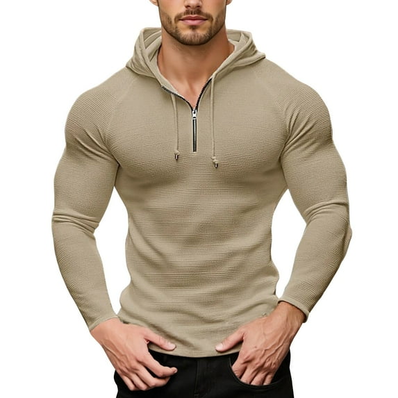 TANYSU Stylish Men's Hoodies Sweatshirts Everyday Wear Trendy Zip Up Casual Fashion For All Seasons Holiday Male Pullover Long Sleeve Tops Sports Athletic Dailywear