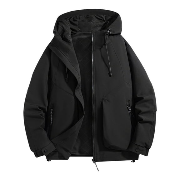 TANYSU Women Men Lightweight Windproof Breathable Jacket For Autumn Winter Windbreaker Long Sleeve Hood Zipper Coats Solid Color Tops Holiday