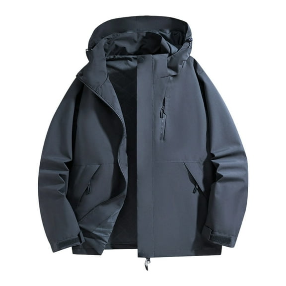 TANYSU Women Men Windproof Outdoor Casual Jackets Windbreaker Long Sleeve Hood Zipper Stylish Versatile For Couples Solid Color Coats Tops Leisure