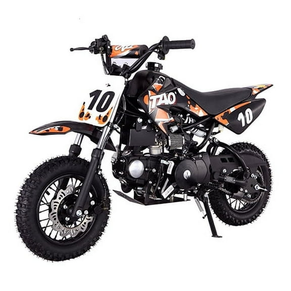 TAO MOTOR DB-10 107cc Electric Start Dirt Bike, for Kids 6 to 12 - Orange