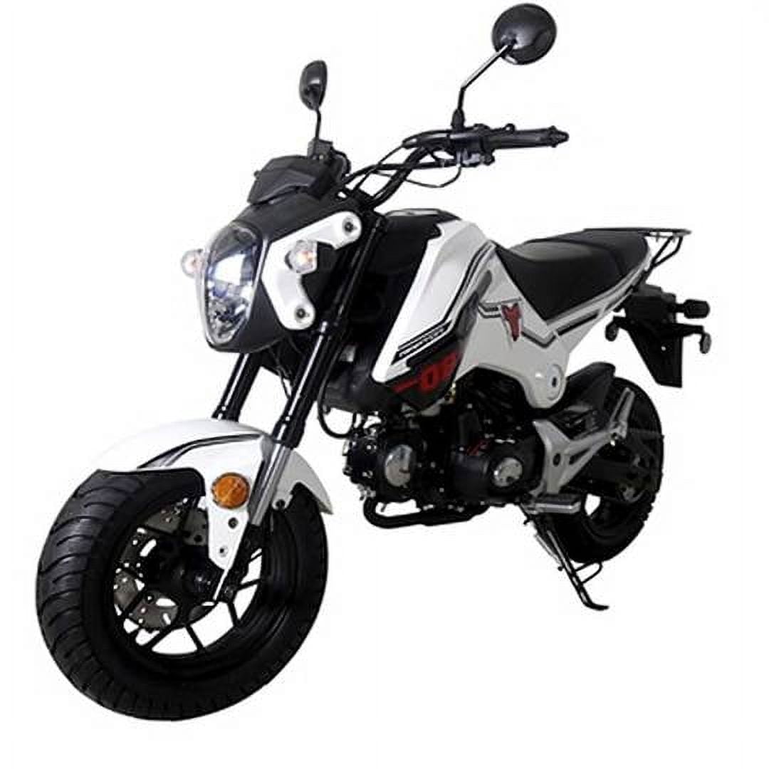 TAO TAO HELLCAT 125cc Motorcycle Gas Pit Bike VADER 125 Street Motorcycle for Adults and Youth ( White )