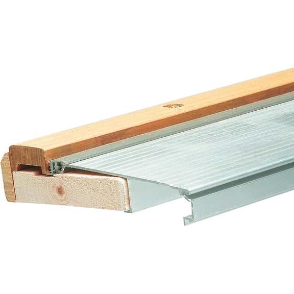 TAOC36SP Adjustable Aluminum and Oak Sill Threshold, Mill Finish