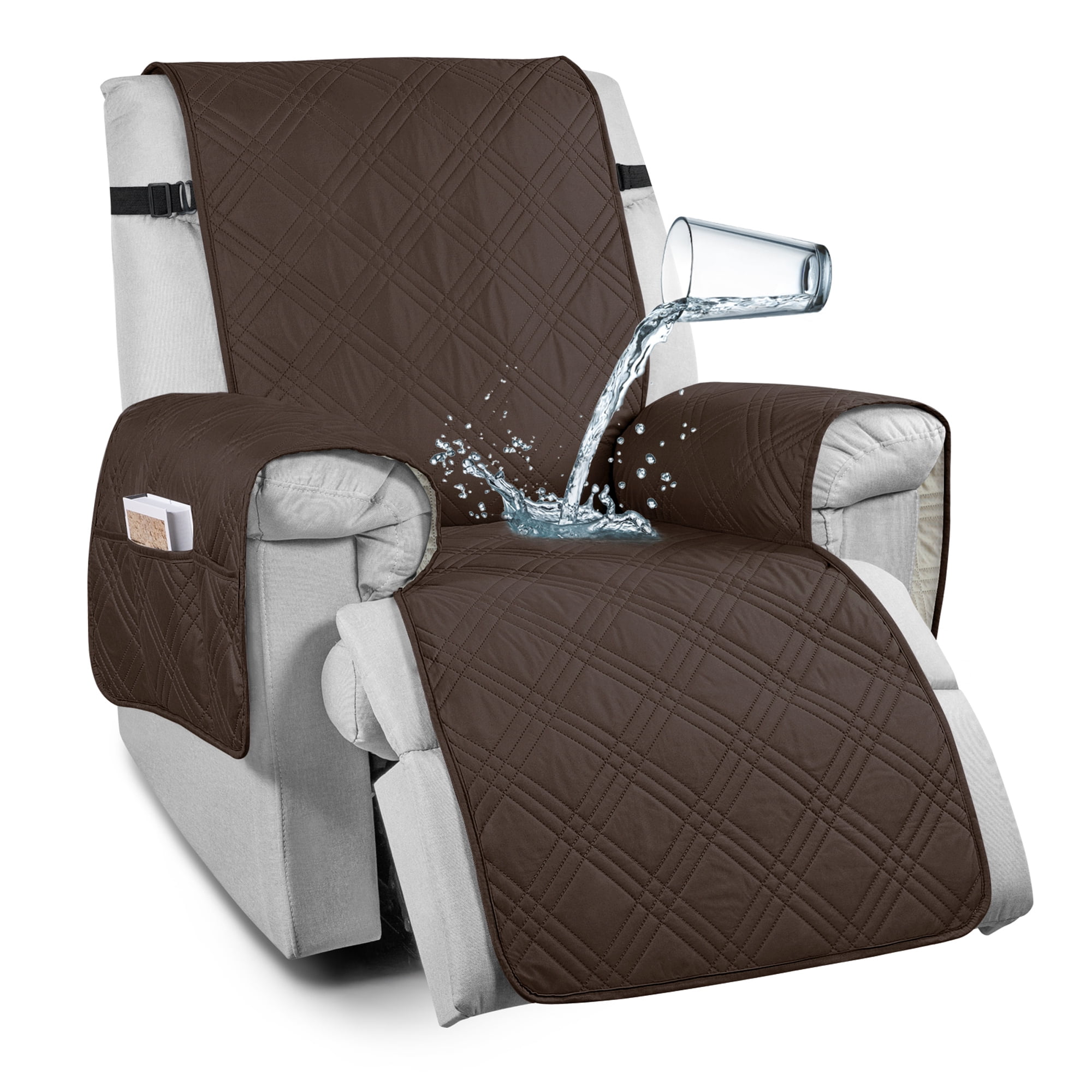 TAOCOCO 100 Waterproof Anti Slip Recliner Chair Cover for Living Room Small Size Chocolate Walmart