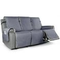 thumbnail image 1 of TAOCOCO Anti-Slip Recliner Sofa Cover, Reclining Couch Slipcover for 3-Seater Recliner Sofa Bluish Grey, 1 of 9